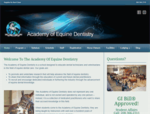 Tablet Screenshot of equinedentalacademy.com